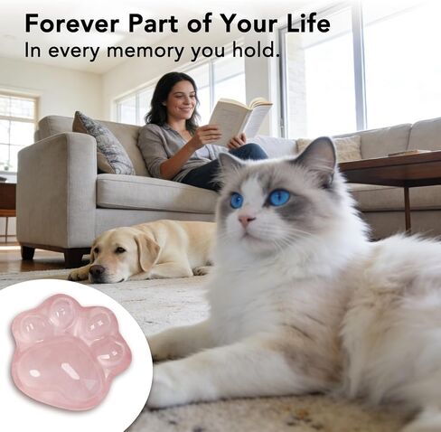Pet Loss Sympathy Gift – Rose Quartz Heart Crystal with Memorial Card, In Loving Memory Keepsake, Healing Crystal for Dog Loss, Bereavement Support Gift, Pocket Hug for Easter Comfort (Pet Loss) in Kuwait