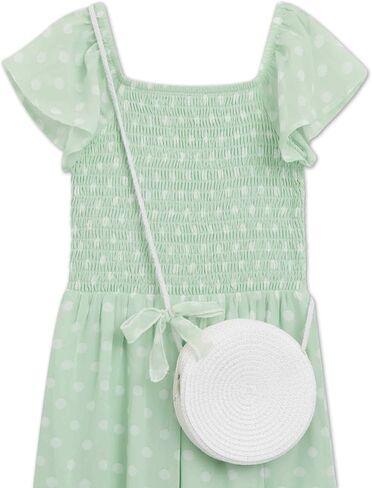 Speechless Girls' Flutter Sleeve Chiffon Maxi Tiered Dress in Saudi Arabia