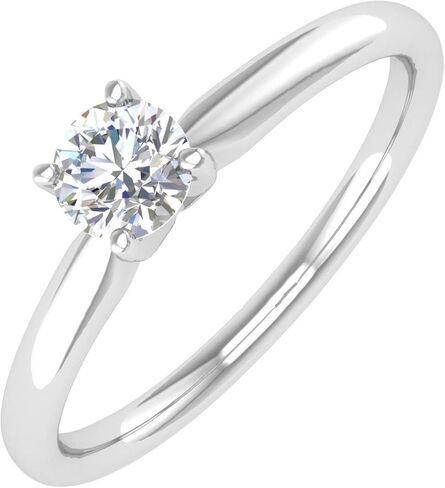 1/5 Carat 4-Prong Set Diamond Solitaire Engagement Ring Band in 10K Gold in Saudi Arabia