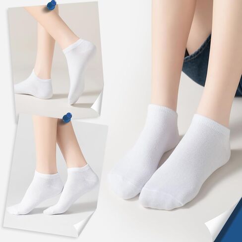 BYDOLL 9/18 Pairs Ankle Socks for Women Athletic Running Breathable Soft Socks No-Slip Grip for Sports and Casual in Saudi Arabia