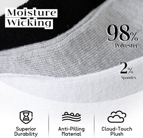 BYDOLL 9/18 Pairs Ankle Socks for Women Athletic Running Breathable Soft Socks No-Slip Grip for Sports and Casual in Saudi Arabia