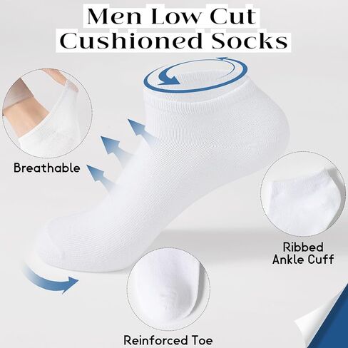 BYDOLL 9/18 Pairs Ankle Socks for Women Athletic Running Breathable Soft Socks No-Slip Grip for Sports and Casual in Saudi Arabia