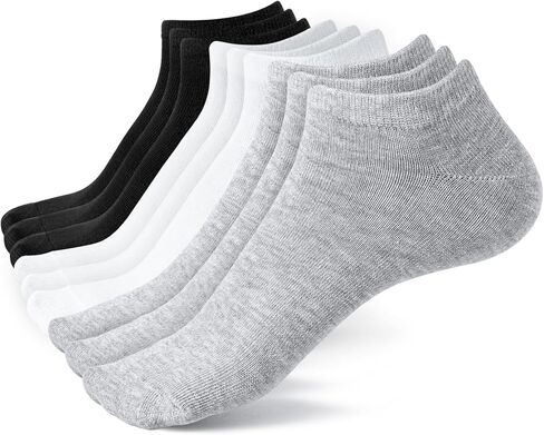 BYDOLL 9/18 Pairs Ankle Socks for Women Athletic Running Breathable Soft Socks No-Slip Grip for Sports and Casual in Saudi Arabia