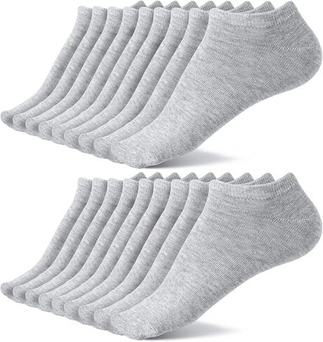 BYDOLL 9/18 Pairs Ankle Socks for Women Athletic Running Breathable Soft Socks No-Slip Grip for Sports and Casual in Saudi Arabia