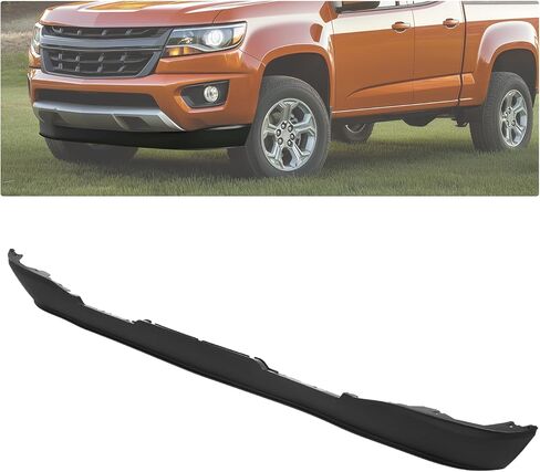 KUAFU Front Bumper Valance Panel Compatible with 2015-2020 Chevy Chevrolet Colorado/GMC Canyon Lower Bumper Air Deflector W/o Tow Hook Hole Replacement for 23450920 GM1090346 Plastic Textured Black in Saudi Arabia