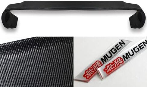 Mugen Style JDM Clear Coated Carbon Fiber Rear Trunk Lid Spoiler Wing Compatible with 2012-2015 Honda Civic 4DR Sedan, 2013 2014 in Saudi Arabia