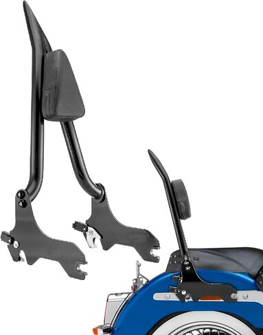 Mofun 24" Height Sissy Bar Passenger Backrest Compatible with Harley Softail Street Bob FXBB Deluxe FLDE Slim FLSL Heritage Classic FLHC/S Standard FXST 2018-2025 Gloss Black in Saudi Arabia