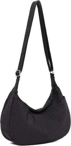 Lightweight Crescent Bag Nylon Crossbody Bags for Women Multi-Pocket Sling Hobo Luna Bag Women's Shoulder Handbag for Travel in Saudi Arabia