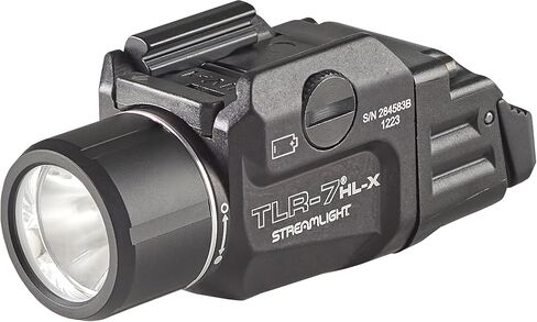 Streamlight 69459 TLR-7 HL-X USB 1000 Lumen مصباح سلاح مثبت على السكك الحديدية قابل لإعادة الشحن، يتضمن مفاتيح عالية ومنخفضة قابلة للتبديل، أرض داكنة مسطحة in Saudi Arabia