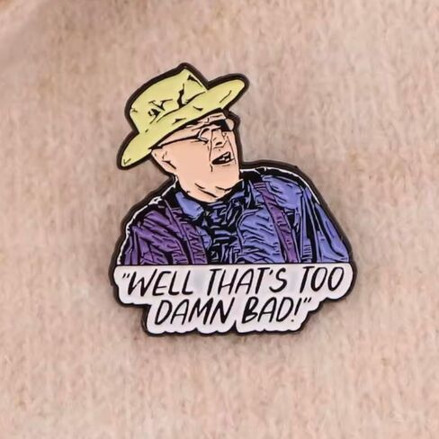 I'm Tired of This Grandpa Holes Well That's Too Damn Bad Keep Digging Funny Comedy Movie Film 1.25" Enamel Pin Badge in Saudi Arabia