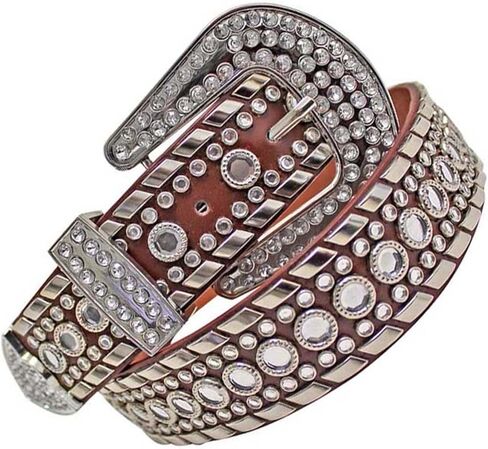 Luxury Divas Rhinestone Studded Western Belt For Women in Saudi Arabia