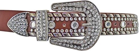 Luxury Divas Rhinestone Studded Western Belt For Women in Saudi Arabia