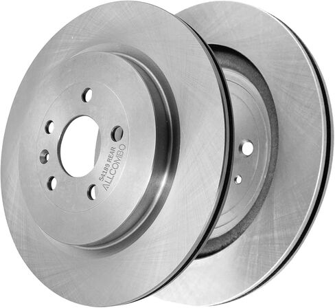 ALLCOMBO 13.58" (345mm) Rear Brake Rotors for 2012 2013 2014 2015 2016 2017 2018 2019 Ford Flex, 2013 2014 2015 2016 2017 2018 2019 Explorer Taurus Lincoln MKT, Disc Brakes Replacement 54189 in Saudi Arabia