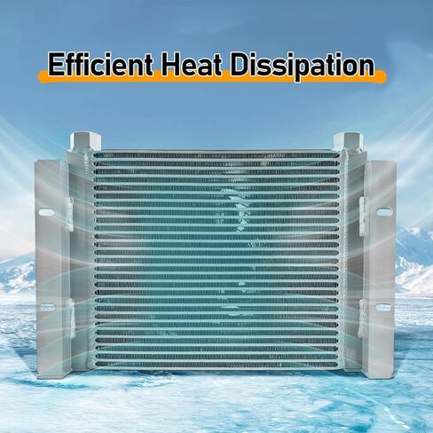 AH1417T-CA DC24V 150L/min Hydraulic Oil Cooler 2MPa 120W Hydraulic Air Cooler Air Cooled Oil Radiator Heat Dissipation in Kuwait