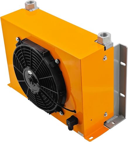 AH1417T-CA DC24V 150L/min Hydraulic Oil Cooler 2MPa 120W Hydraulic Air Cooler Air Cooled Oil Radiator Heat Dissipation in Kuwait