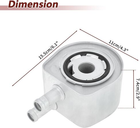 No.918-110 Engine Oil Cooler for Ford F150 F250 F350 F450 F550 Aluminum Transmission Oil Cooler for Ford Excursion E-350 E-450 Econoline 5.4L V8, 6.8L V10 No.4C3Z6A642A/FO4000100 in Saudi Arabia