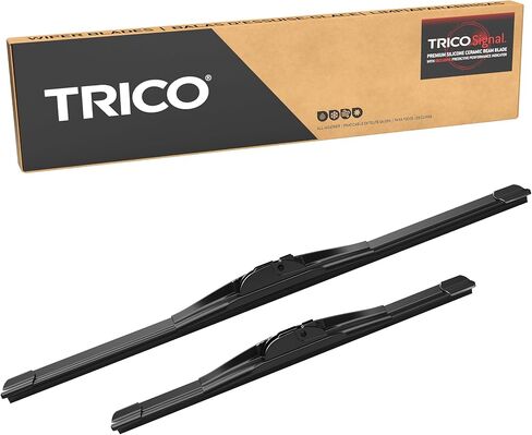 TRICO Signal Premium سيليكون 24 بوصة + 18 بوصة استبدال السيارات شفرات مساحات الزجاج الأمامي مع مؤشر الأداء التنبؤي الحصري وعمر أطول 3X لنماذج المركبات المختارة، 2 حزمة in Saudi Arabia