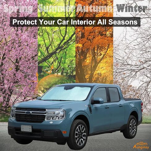 Aunginsy Car Front Windshield Sunshade Compatible with Ford Maverick 2022-2025 Automotive Windshield Sunshades Foldable Reflective Sun Visor for UV Rays & Sun Heat Protection Car Interior Accessories in Saudi Arabia