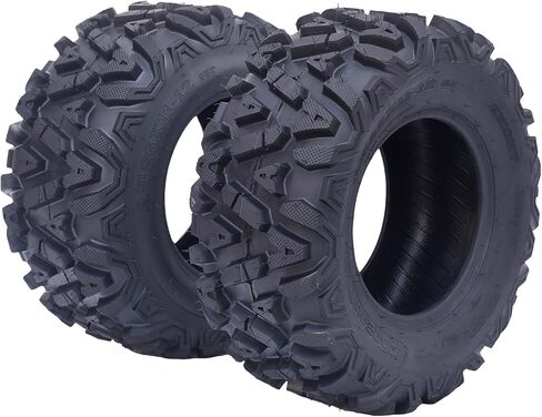 26x11x12 Atv Tires, Set of 2 Atv Tires 26x11-12 6PR, All Terrain Atv/Utv Off-Road Tires, Black in Saudi Arabia
