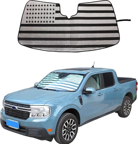 Aunginsy Car Front Windshield Sunshade Compatible with Ford Maverick 2022-2025 Automotive Windshield Sunshades Foldable Reflective Sun Visor for UV Rays & Sun Heat Protection Car Interior Accessories in Saudi Arabia