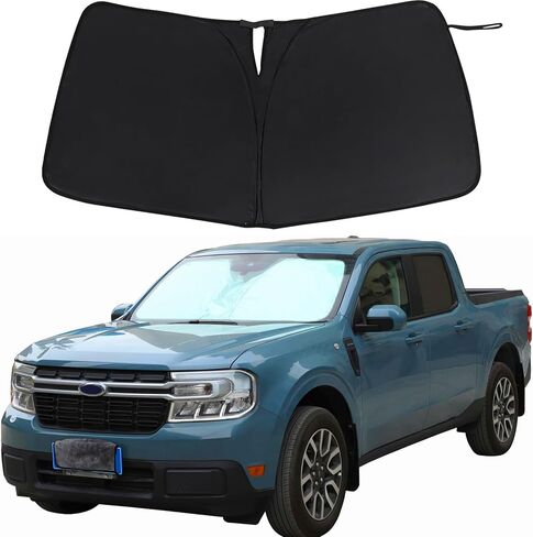 Aunginsy Car Front Windshield Sunshade Compatible with Ford Maverick 2022-2025 Automotive Windshield Sunshades Foldable Reflective Sun Visor for UV Rays & Sun Heat Protection Car Interior Accessories in Saudi Arabia