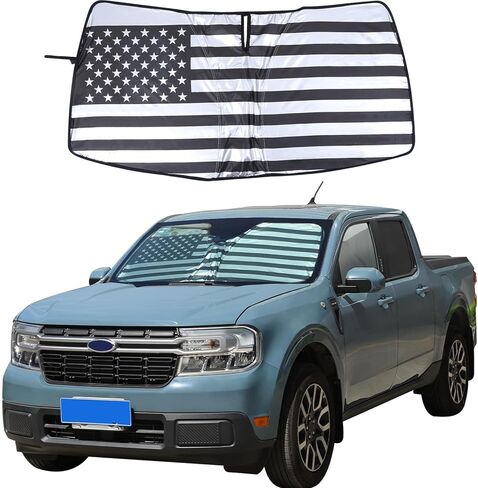 Aunginsy Car Front Windshield Sunshade Compatible with Ford Maverick 2022-2025 Automotive Windshield Sunshades Foldable Reflective Sun Visor for UV Rays & Sun Heat Protection Car Interior Accessories in Saudi Arabia