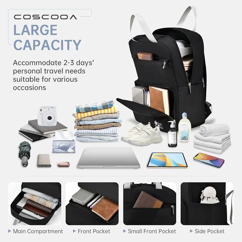 Travel Backpack United Airlines Personal Item Bag 17x10x9,Small Carry On Backpack 20L Flight Approved Underseat Ryanair 40x20x25 CM Travel Bag,Mochila de Viaje,Cabin Size Lightweight Backpack in Saudi Arabia