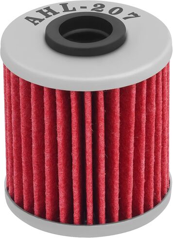 AHL 207 Oil Filter 16510-35G00 K5201-00001 Compatible with Suzuki RMZ250 249 2004-2015 RMZ 250 ;RMZ250 250 2004-2009 ;RMZ450 449 2010-2019;RMZ450 450 2005-2009 RMZ 450 in Saudi Arabia