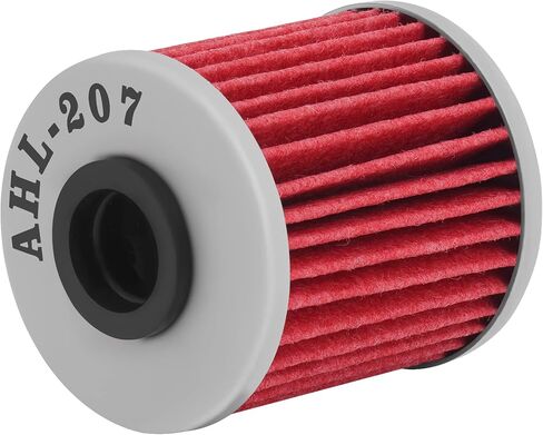 AHL 207 Oil Filter 16510-35G00 K5201-00001 Compatible with Suzuki RMZ250 249 2004-2015 RMZ 250 ;RMZ250 250 2004-2009 ;RMZ450 449 2010-2019;RMZ450 450 2005-2009 RMZ 450 in Saudi Arabia