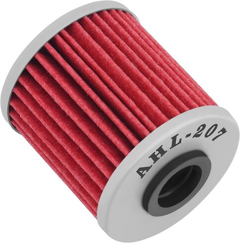AHL 207 Oil Filter 16510-35G00 K5201-00001 Compatible with Suzuki RMZ250 249 2004-2015 RMZ 250 ;RMZ250 250 2004-2009 ;RMZ450 449 2010-2019;RMZ450 450 2005-2009 RMZ 450 in Saudi Arabia