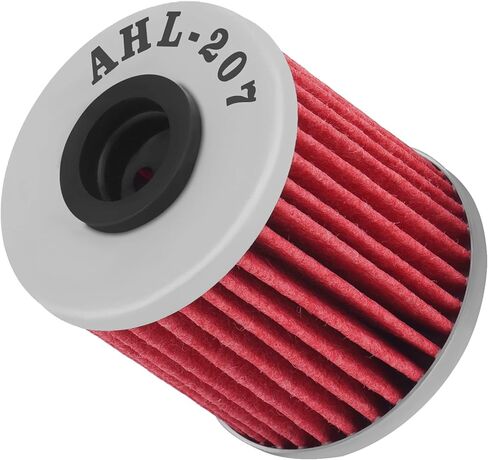 AHL 207 Oil Filter 16510-35G00 K5201-00001 Compatible with Suzuki RMZ250 249 2004-2015 RMZ 250 ;RMZ250 250 2004-2009 ;RMZ450 449 2010-2019;RMZ450 450 2005-2009 RMZ 450 in Saudi Arabia