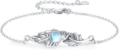 TRISHULA 925 Sterling Silver Bracelets for Women,Star of David Mushroom/Palm Tree/Evil of Eye/Feather Bracelet Link Bracelet Jewelry for Women in Saudi Arabia