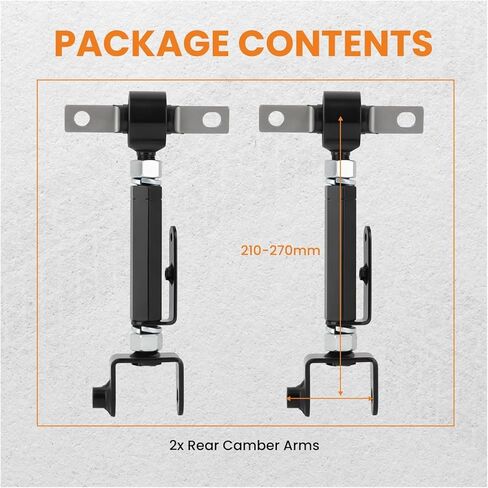 2x Adjustable Rear Alignment Camber Arms Kit Fit For Civic HX Coupe 2001-2005 auto parts in Kuwait