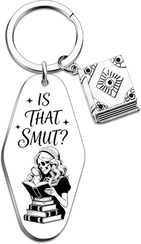 Book Lovers Gifts Bookish Gifts for Women Book Keychain Bookish Things Is That Smutt Keychain Book Accessories for Reading Lovers Reading Accessories in Saudi Arabia