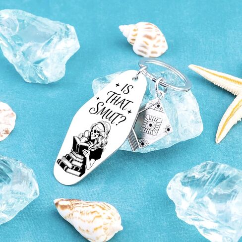 Book Lovers Gifts Bookish Gifts for Women Book Keychain Bookish Things Is That Smutt Keychain Book Accessories for Reading Lovers Reading Accessories in Saudi Arabia