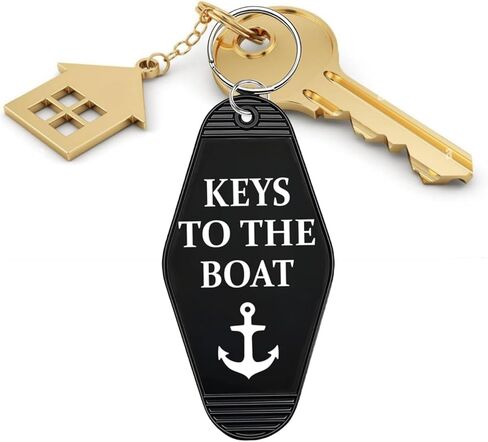 Boat Keychain Key Tag Fob, Keys to The Boat, Boat Owner Boats Driver Captain Gifts Keyring Gift in Saudi Arabia