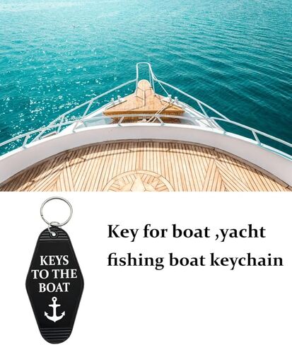 Boat Keychain Key Tag Fob, Keys to The Boat, Boat Owner Boats Driver Captain Gifts Keyring Gift in Saudi Arabia