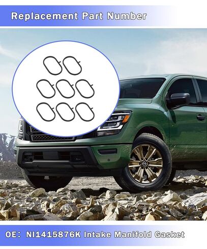 NI1415876K Set of 8 Pcs Intake Manifold Gasket Set Fits for Nissan Titan XD 2016-2024,for Nissan Armada 2017-2024,for NV2500 NV3500 2018-2021 in Saudi Arabia