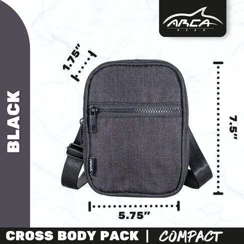 مجموعة Arca Gear Cross Body Pack + RFID - كل ما تحتاجه، لا شيء آخر - منتصف الليل in Kuwait