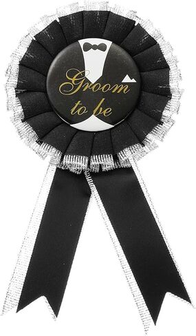 PATIKIL Groom to Be Pins, Bridal Wedding Tinplate Badge Pin for Bridal Bachelorette Shower Engagement Party Decorations Supplies, Black in Saudi Arabia