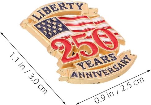 LUOZZY 16 Pcs USA Flag Brooch Pins for 2026 American 250th Anniversary Patriotic Lapel Badge Memorial Decorations in Saudi Arabia