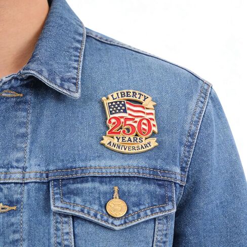 LUOZZY 16 Pcs USA Flag Brooch Pins for 2026 American 250th Anniversary Patriotic Lapel Badge Memorial Decorations in Saudi Arabia