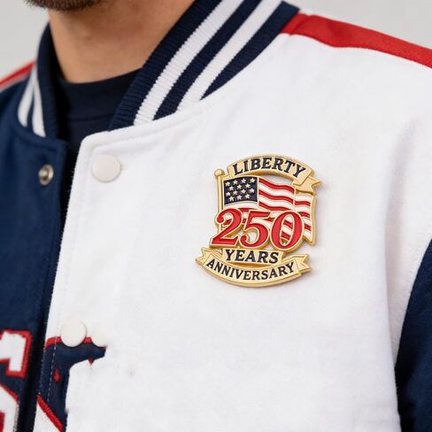LUOZZY 16 Pcs USA Flag Brooch Pins for 2026 American 250th Anniversary Patriotic Lapel Badge Memorial Decorations in Saudi Arabia