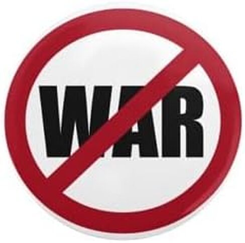 CafePress No War 1" Round Mini Button Pin in Saudi Arabia