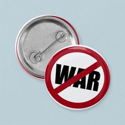 CafePress No War 1" Round Mini Button Pin in Saudi Arabia