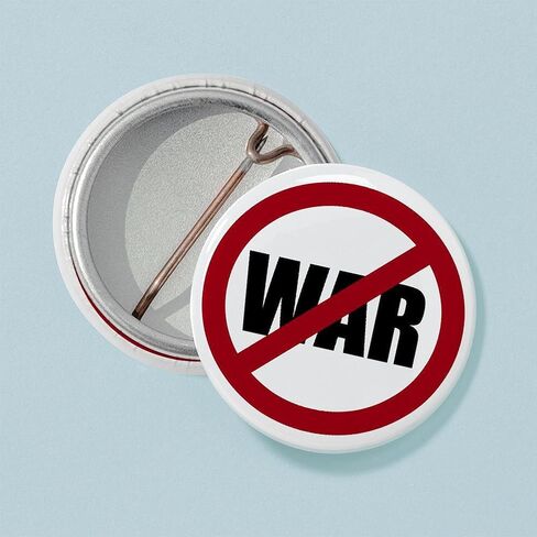 CafePress No War 1" Round Mini Button Pin in Saudi Arabia