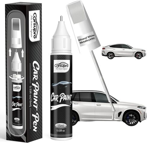 Skyscraper Gray Metallic (C4W/C54) لقلم طلاء BMW Touch Up، مزيل خدوش السيارة 2 في 1 مع طرف قلم وفرشاة، تطابق دقيق للألوان لإصلاح خدوش طلاء السيارة، إصلاح الرقائق والشقوق بسرعة وسهولة in Kuwait