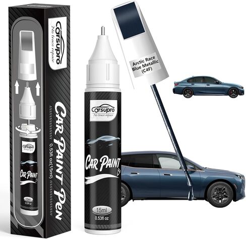 Skyscraper Grey Metallic(C4W/C54) for BMW Touch Up Paint Pen, 2 in 1 Car Scratch Remover with Pen Tip and Brush, Precise Color Match for Car Paint Scratch Repair, Quickly and Easily Fix Chips and Nicks in Saudi Arabia