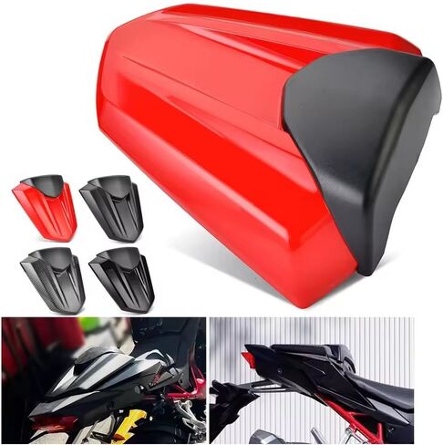 لهوندا CB500F CBR400R CBR500R 2016 2017 2018 2019 2020 2021 2022 2023 2024 دراجة نارية المقعد الخلفي مقعد الركاب الخلفي غطاء القلنسوة (أحمر) in Kuwait