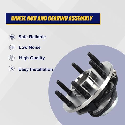 KUSATEC 515053 2pcs Front Wheel Bearing and Hub Assembly Compatible with 2000-2008 Cadillac Escalade,Chevy Avalanche Express Suburban 1500 2500 Tahoe,GMC Savana Yukon XL 1500 2500, 6 Lug Bolts w/ABS in Saudi Arabia